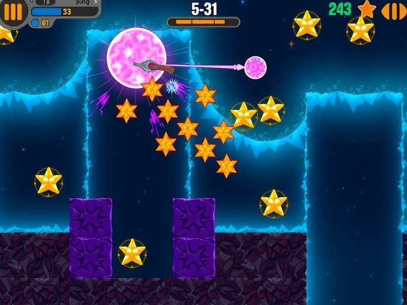 Astral Nut Assault cosmic battle scene